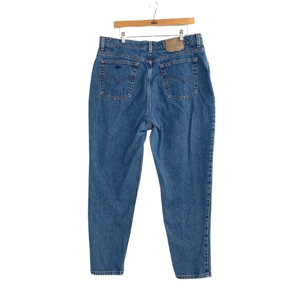 Vintage Levis 522 Womens Tapered Fit Jeans Size 20 Short Blue Casual Durable - Picture 2 of 9